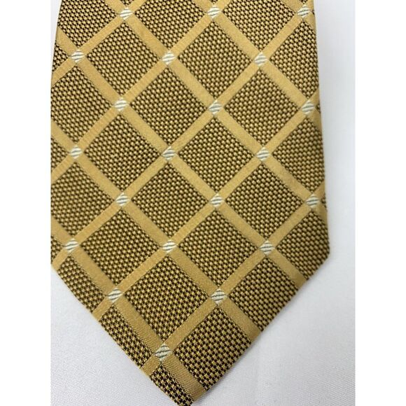 Robert Talbott Best of Class Mens Gold Silk Tie - Picture 2 of 5